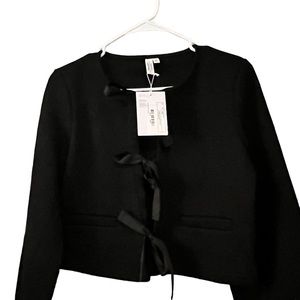 NWT & other stories ribbon tie jacket XS